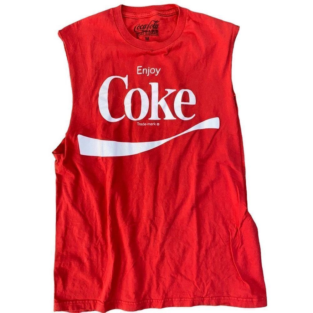 ￼ Vintage ￼ coca-Cola‎ sleeveless shirt, size medium